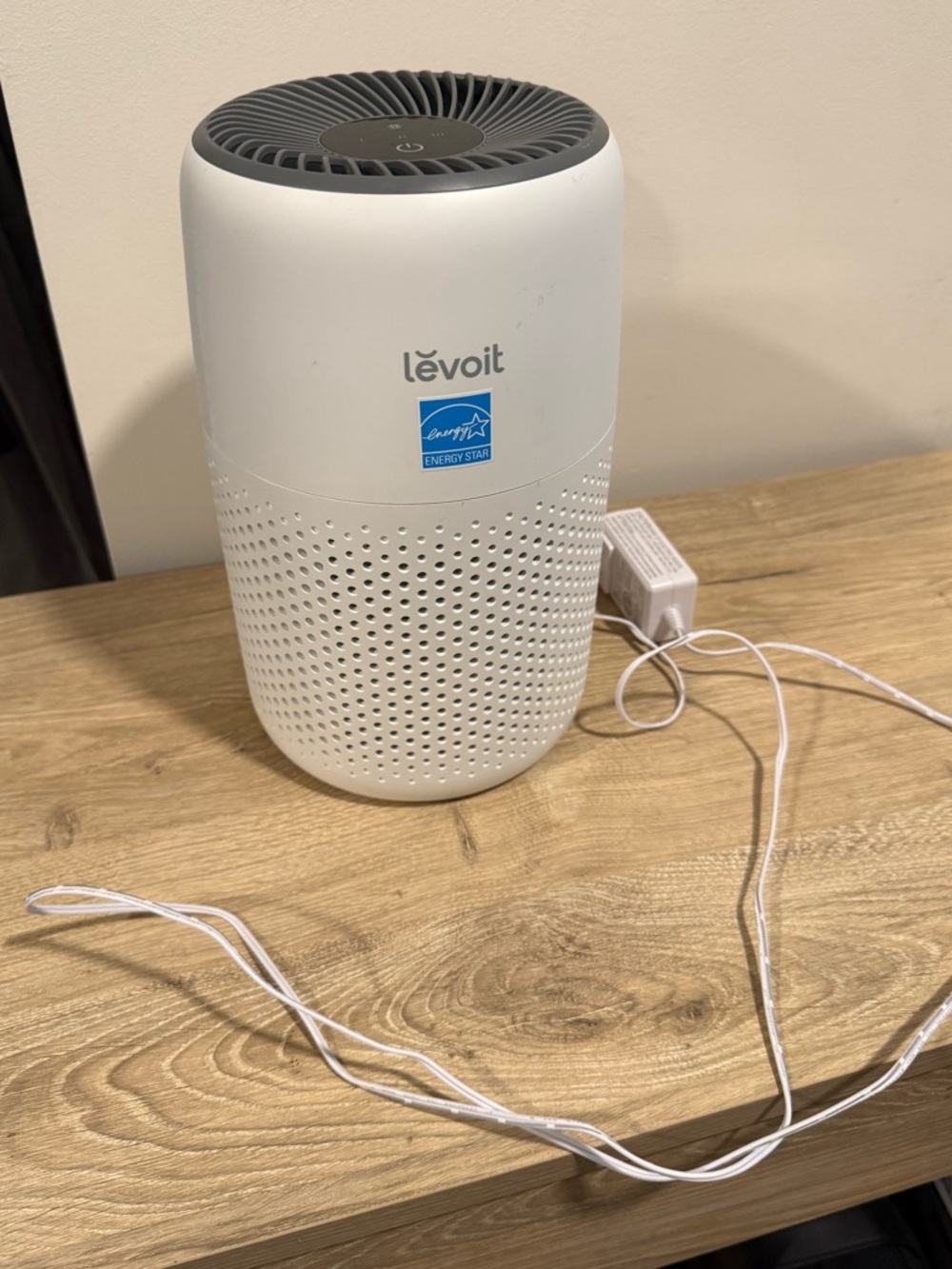 Levoit White Compact Air Purifier - Clean Air for Small Rooms